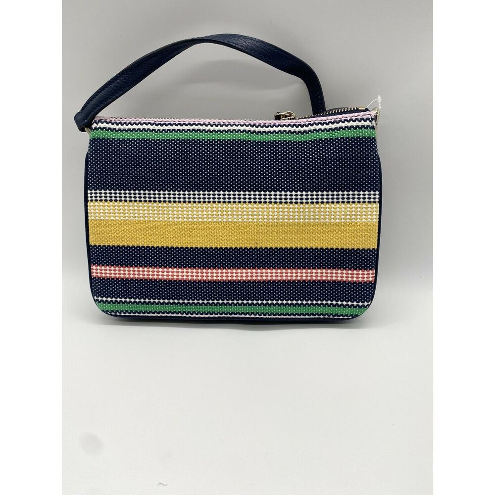 Kate Spade Jackson Boardwalk Stripe Triple Gusset Crossbody Bag Multi(974) NEW - Picture 5 of 10